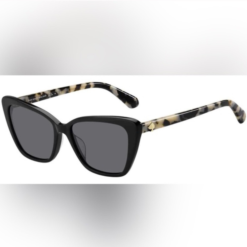 Kate Spade Black Cat-Eye Sunglasses Lucca polarized - Picture 2 of 16